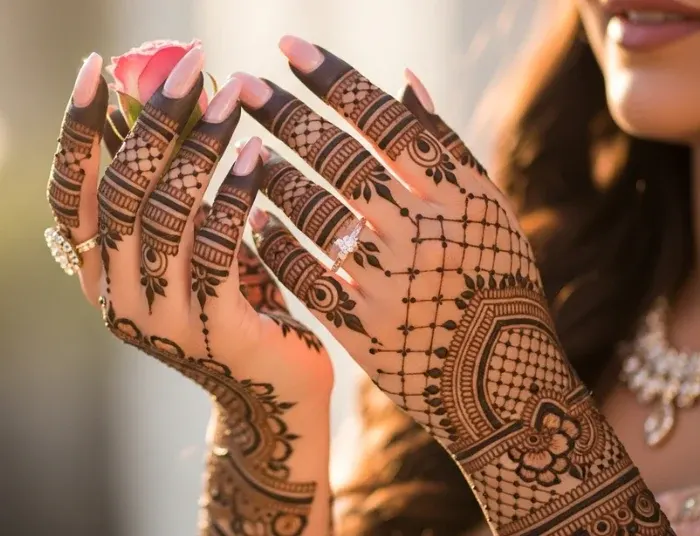 Instagram Royal Finger Mehndi Design