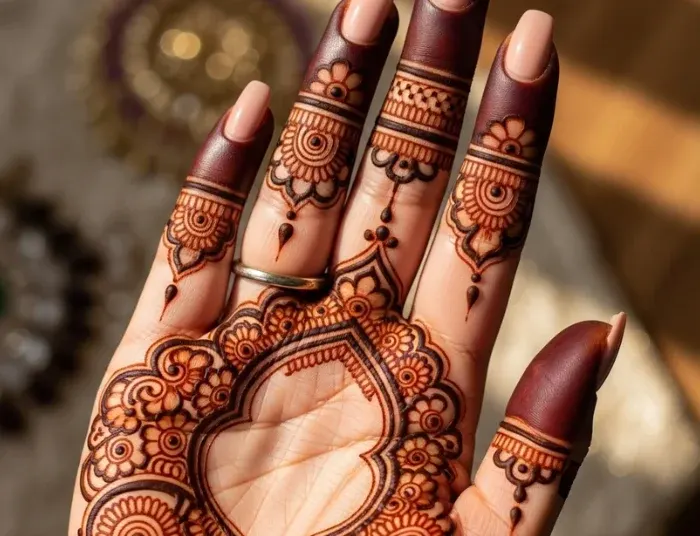 Instagram Royal Finger Mehndi Design Instagram Royal Finger Mehndi Design