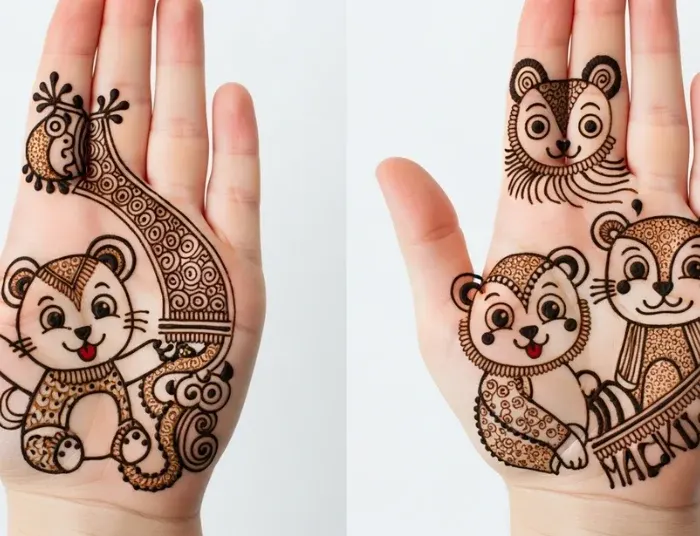 Cartoon & Animal Mehendi Designs for Kids Cartoon & Animal Mehendi Designs for Kids