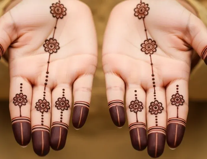 Easy Simple Finger Mehndi Design Easy Simple Finger Mehndi Design