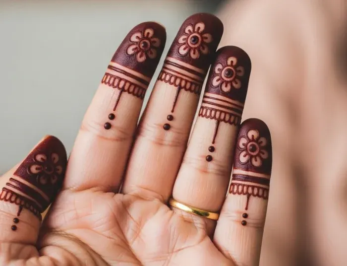Easy Simple Finger Mehndi Design Easy Simple Finger Mehndi Design