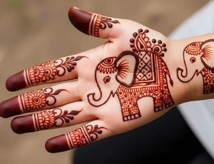 Elephant Motifs Infused with Traditional Elements Elephant Motifs Infused with Traditional Elements