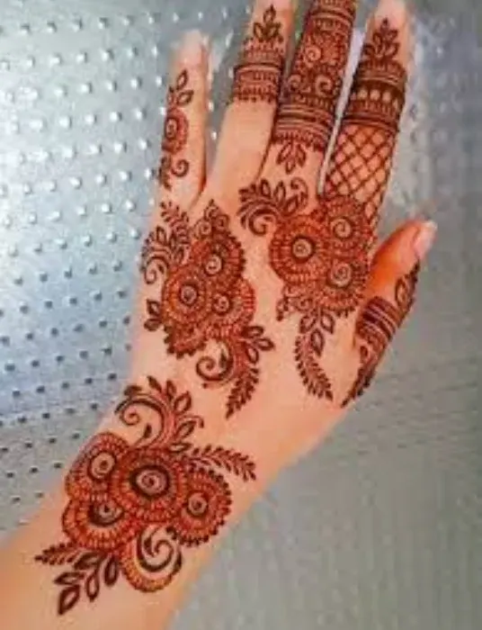 Front Hand Simple Mehndi Design Arabic