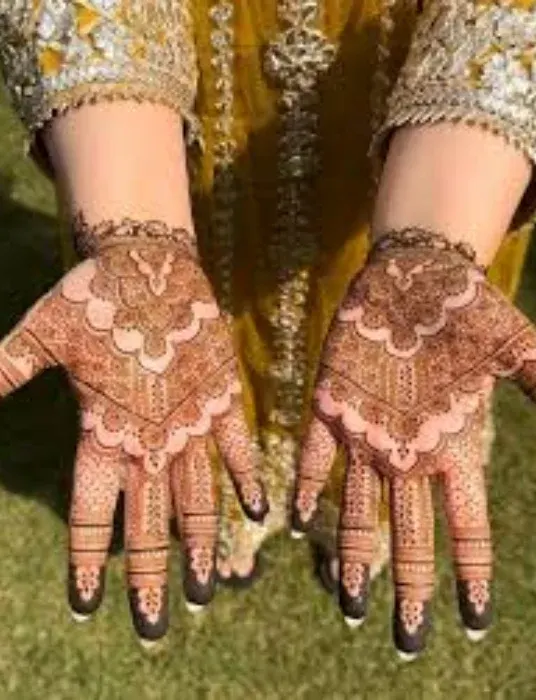 Front Hand Simple Mehndi Design Full Hand