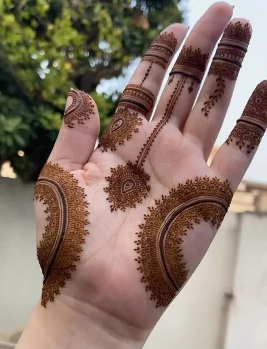 Instagram Stylish Royal Front Hand Mehndi Design