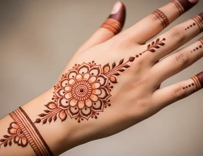 Mehndi Design 2024 Back Hand Simple Mehndi Design 2024 Back Hand Simple