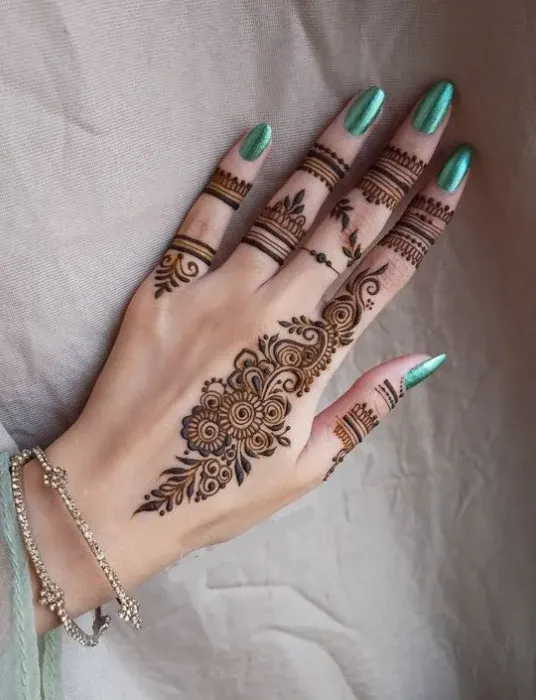Modern Back Hand Mehndi Design Modern Back Hand Mehndi Design