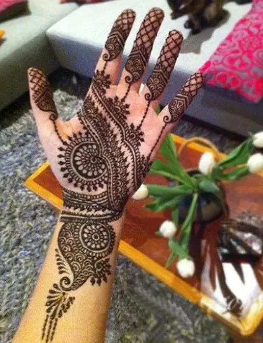 Punjabi Royal Front Hand Mehndi Design Punjabi Royal Front Hand Mehndi Design