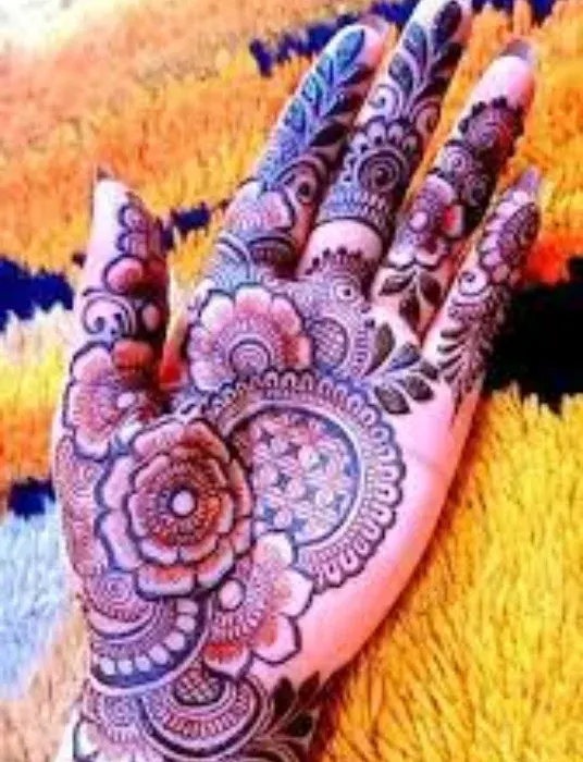 Punjabi Royal Front Hand Mehndi Design