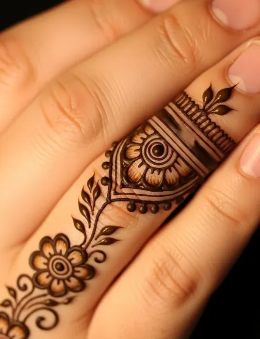 Ring Finger Mehndi Design Ring Finger Mehndi Design