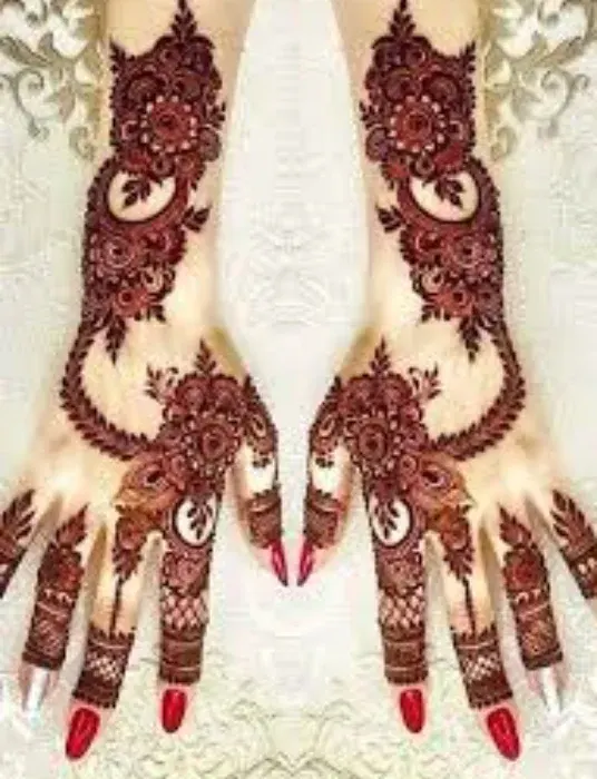 Back Hand Mehndi Design Girl