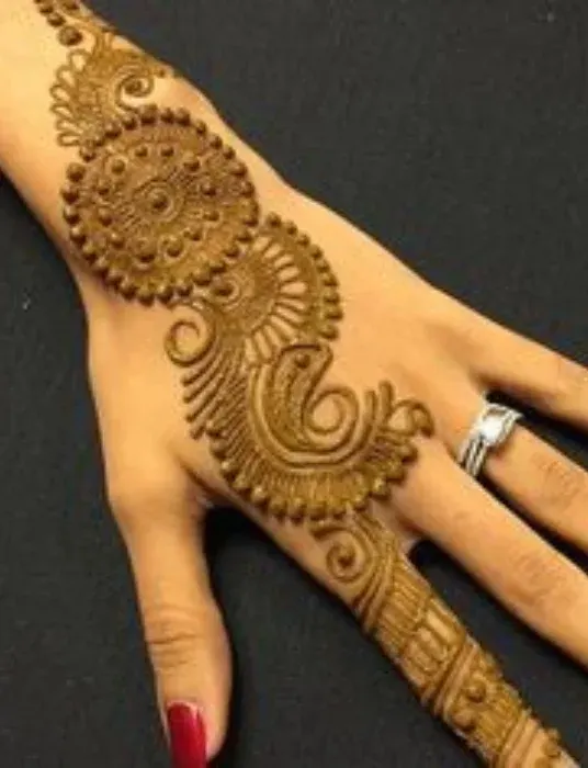 Simple Easy Back Hand Mehndi Design Images