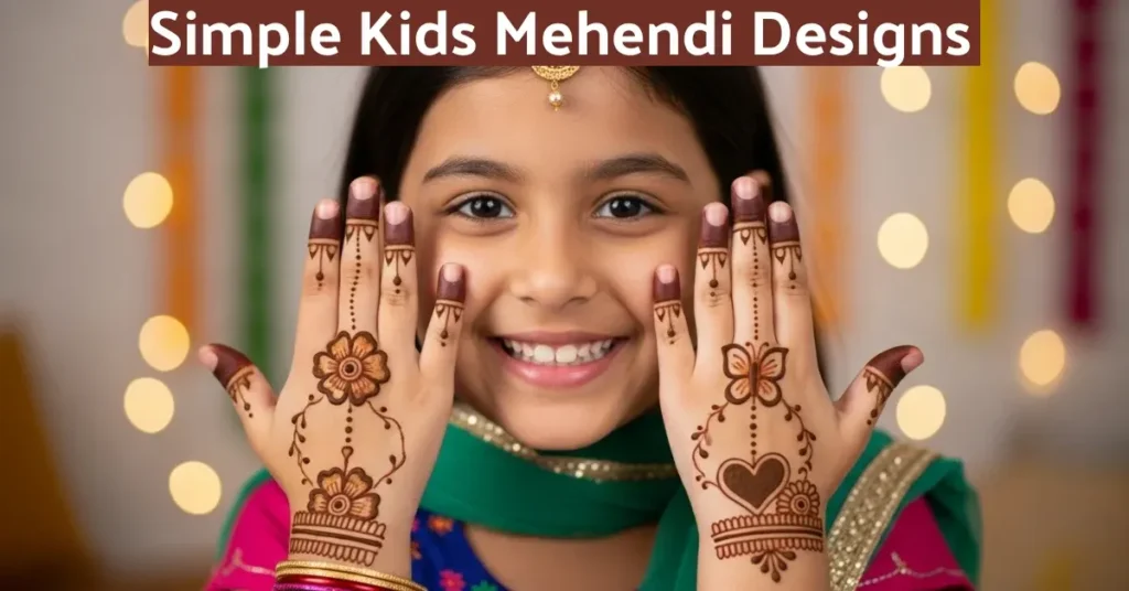 Simple Kids Mehendi Designs